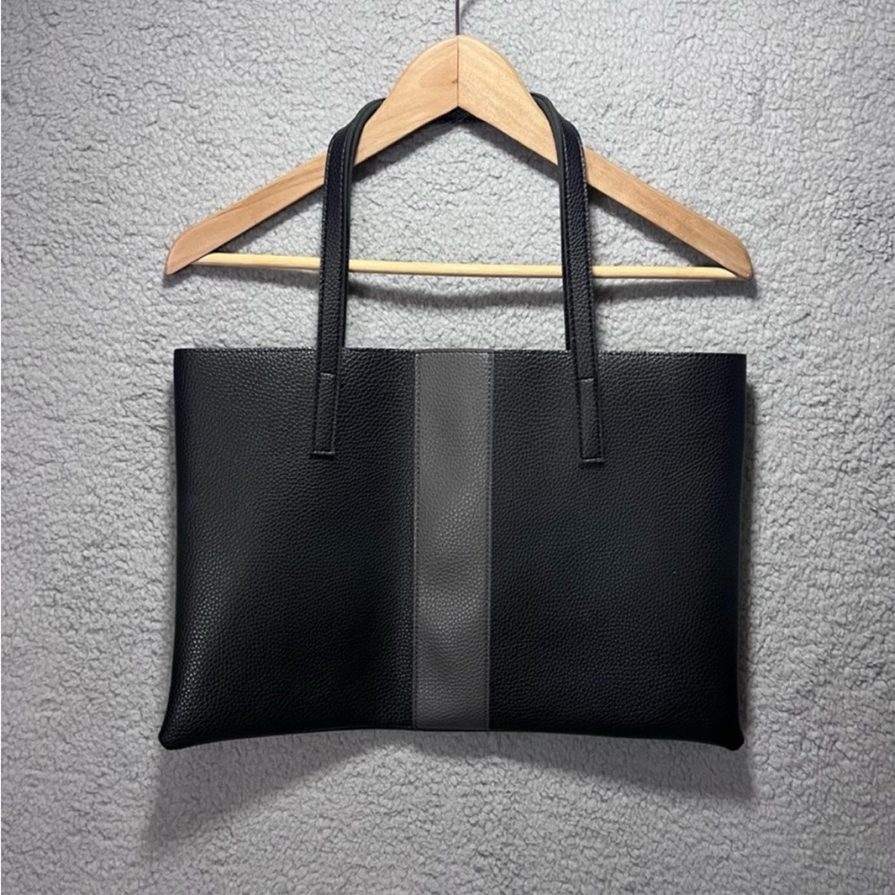 Vince Camuto Luck Tote Black and Grey